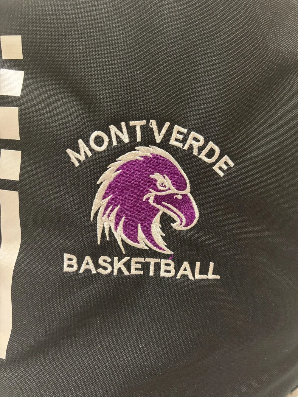 Nike Black Backpack with Purple Montverde Basketball Logo